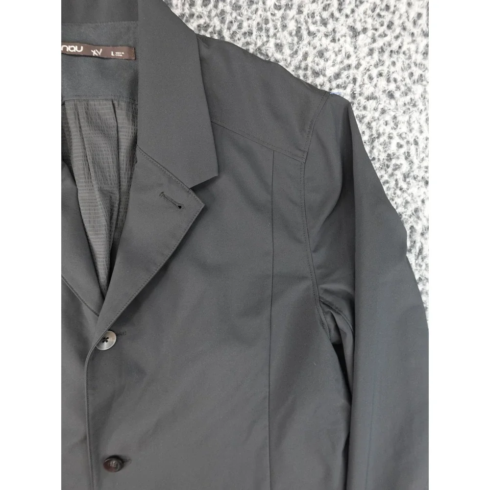 Nau Technical Blazer Mens Large Black Recycled Polyester Water Repellent